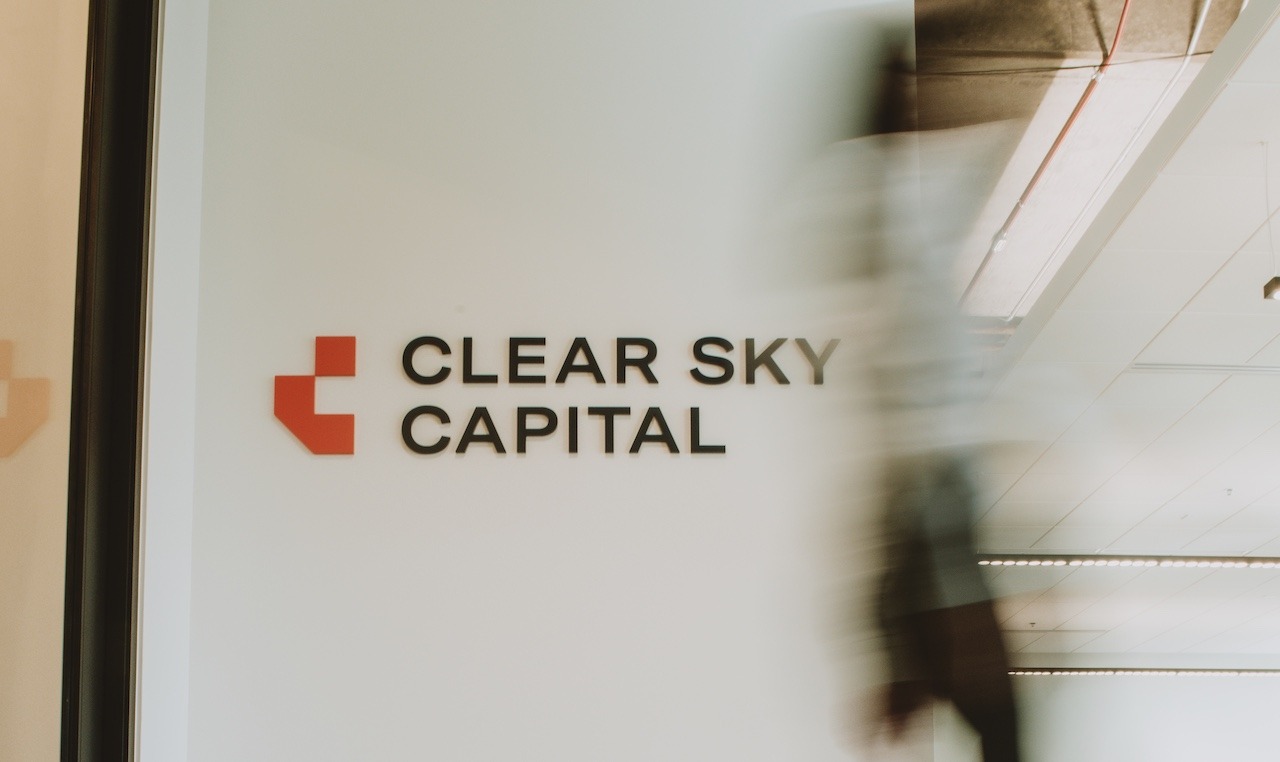 Clear Sky Capital Office Entrance Sign